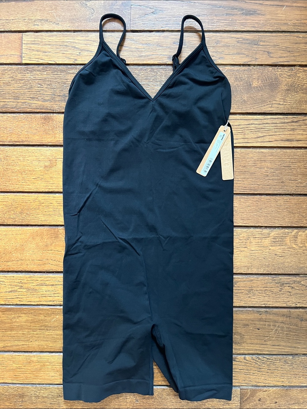 SKIMS Black Soft Smoothing Seamless Onesie Romper Size Small NWT New With Tags